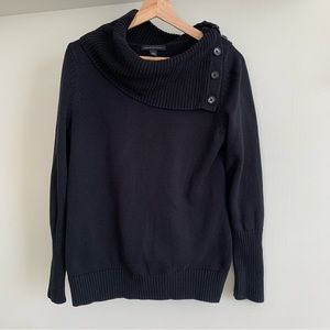 Banana republic Black cowl neck Sweater Size Large